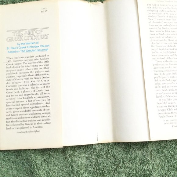 Greek Cookbook 1963 -Customs &Traditions Map of Greek Islands Wonderful Recipes - Picture 11 of 12